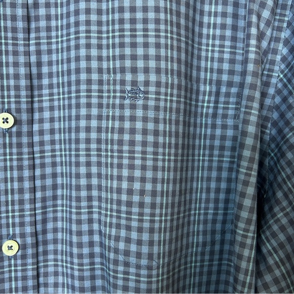 SOUTHERN TIDE Bluefin Check Men’s long sleeve button down shirt size XXL - Picture 3 of 9